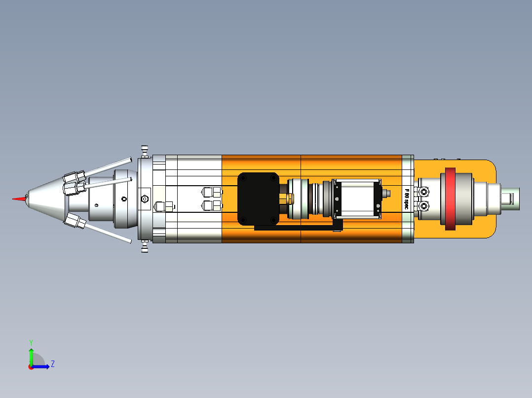 激光焊接头设计三维==992618==80左视图