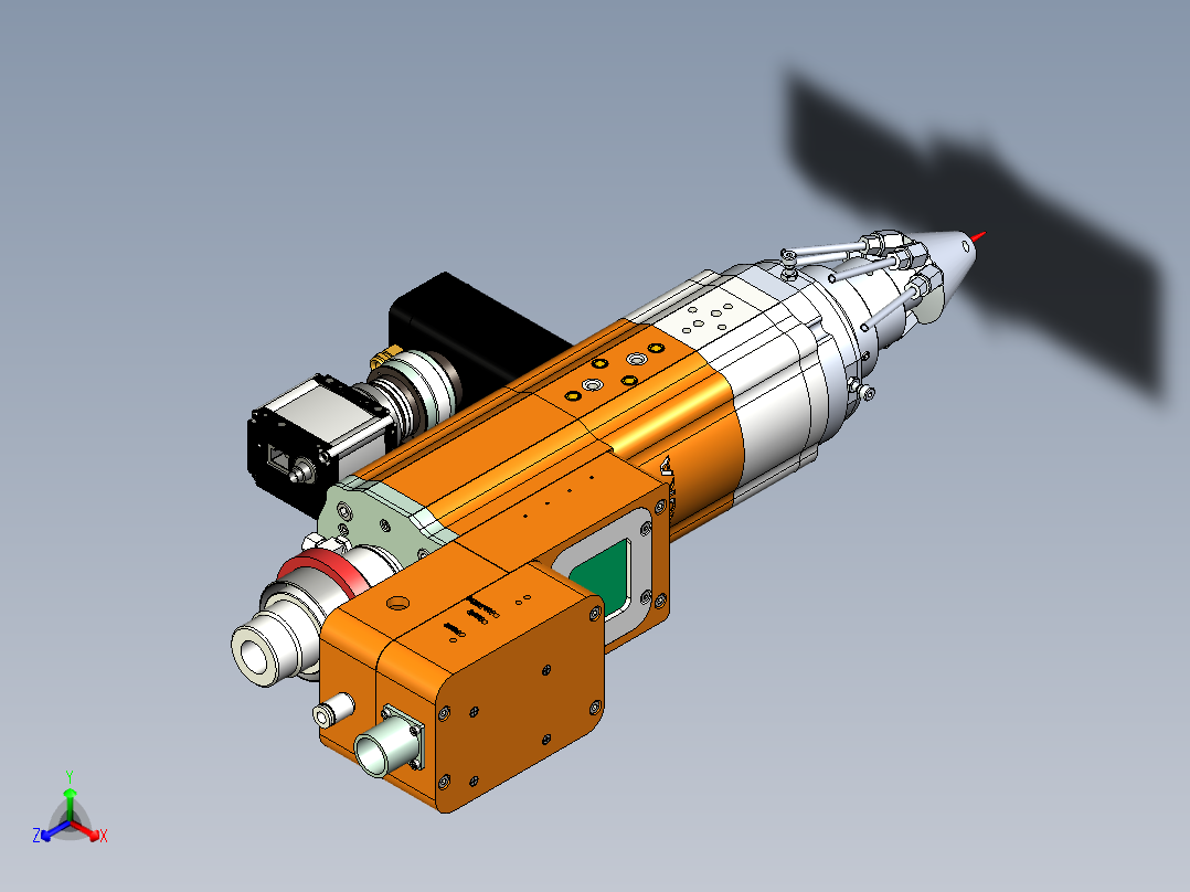 激光焊接头设计三维==992618==80正等轴测图
