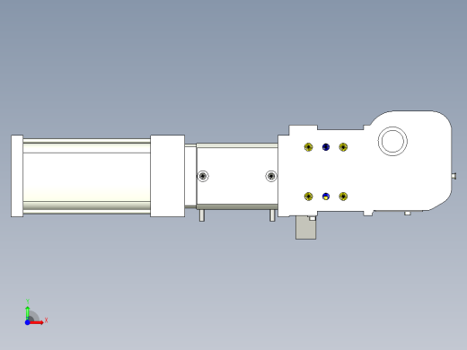 德克斯TUNKERS气缸数模KS_80_2_BD_A00_T08_135GRAD前视缩略图