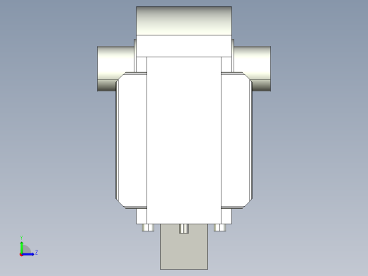 德克斯TUNKERS气缸数模KS_80_2_BD_A00_T08_135GRAD左视缩略图