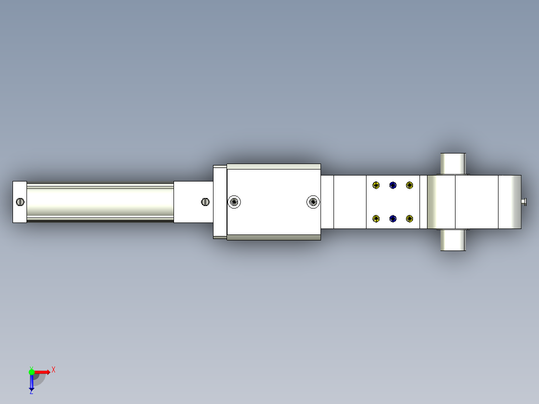 德克斯TUNKERS气缸数模KS_80_2_BD_A00_T08_135GRAD俯视图
