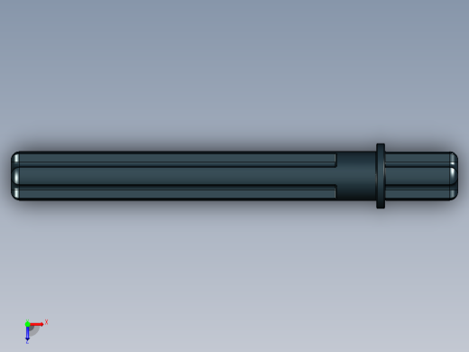 乐高机械组车桥-32209 Black Technic Axle 5.5 with Stop.IGS俯视缩略图