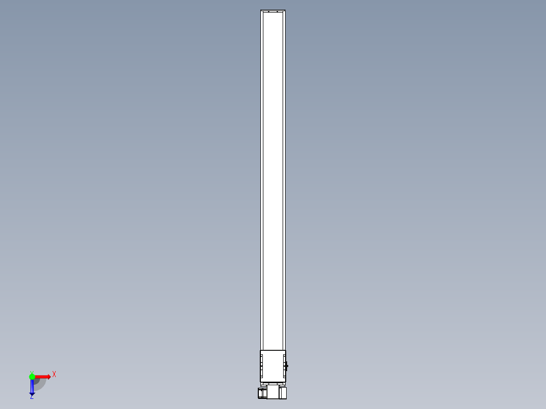 同步带全封闭直线模组TPA-HCB-14D-120-L1850-RP-C-P40-N3俯视图