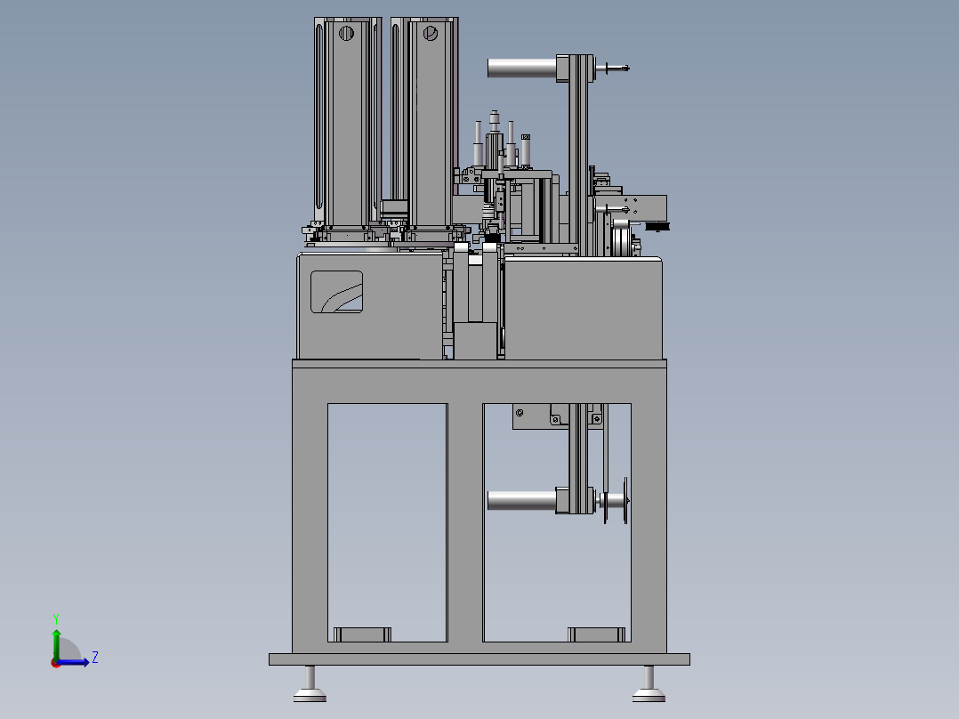 智能卡贴芯片封装机左视图