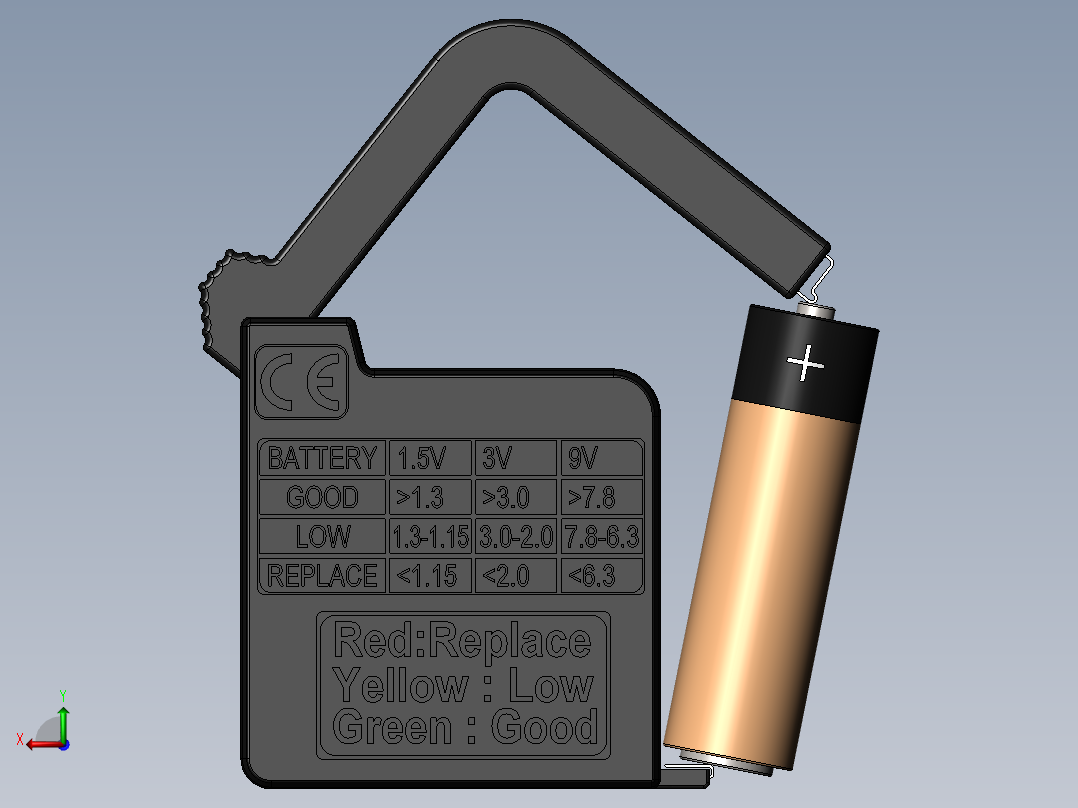 电压测试仪后视图