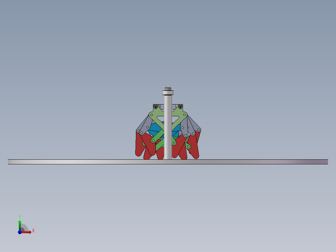 被动行走小样机前视图