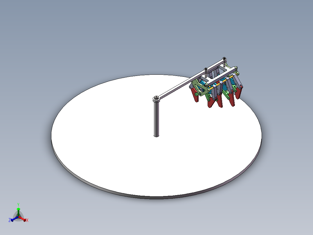 被动行走小样机正等轴测图