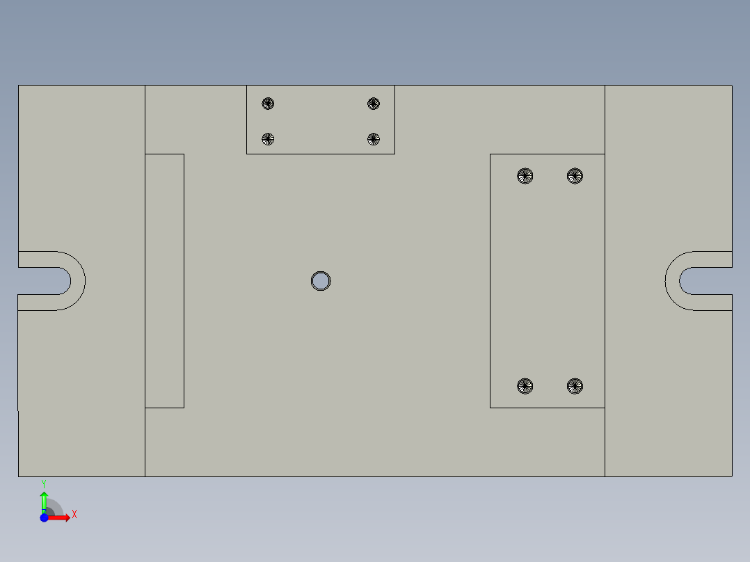 泵体钻孔夹具（CAD图+UG三维）前视图