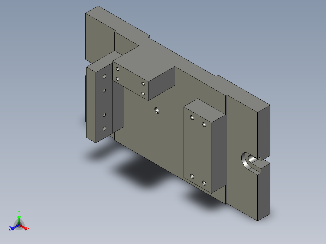 泵体钻孔夹具（CAD图+UG三维）正等轴测图