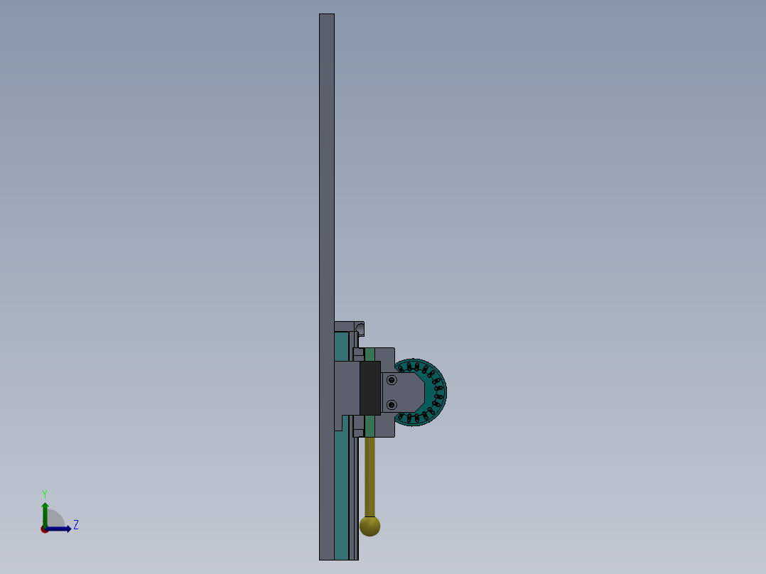 卡簧自动装配机总装图左视图