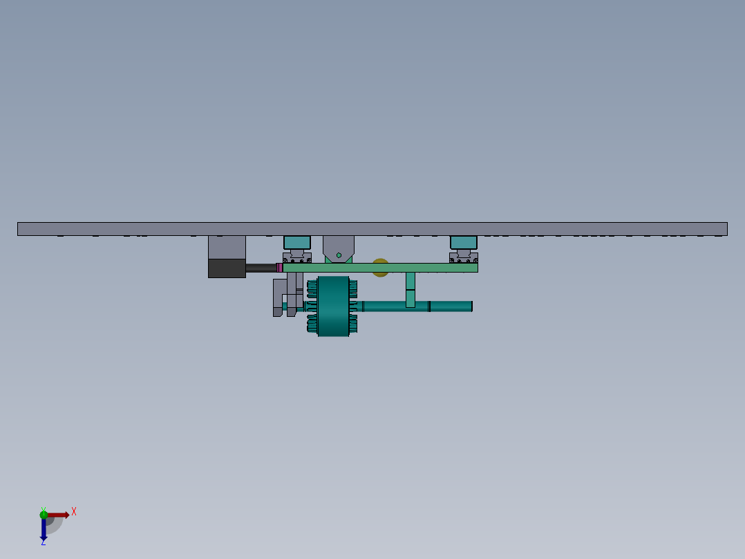 卡簧自动装配机总装图俯视图