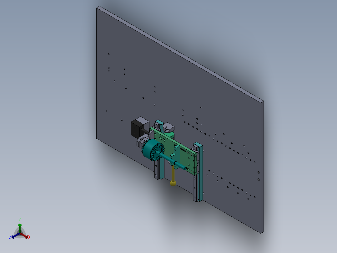 卡簧自动装配机总装图正等轴测图