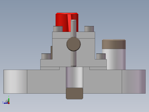 135调速器调速杠杆加工工艺及铣φ8孔φ6孔端面夹具设计【含三维SolidWorks】【原创设计】右视缩略图