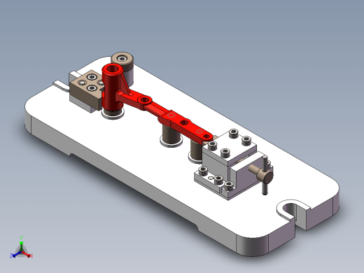 135调速器调速杠杆加工工艺及铣φ8孔φ6孔端面夹具设计【含三维SolidWorks】【原创设计】正等轴测缩略图