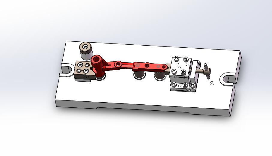 135调速器调速杠杆加工工艺及铣φ8孔φ6孔端面夹具设计【含三维SolidWorks】【原创设计】