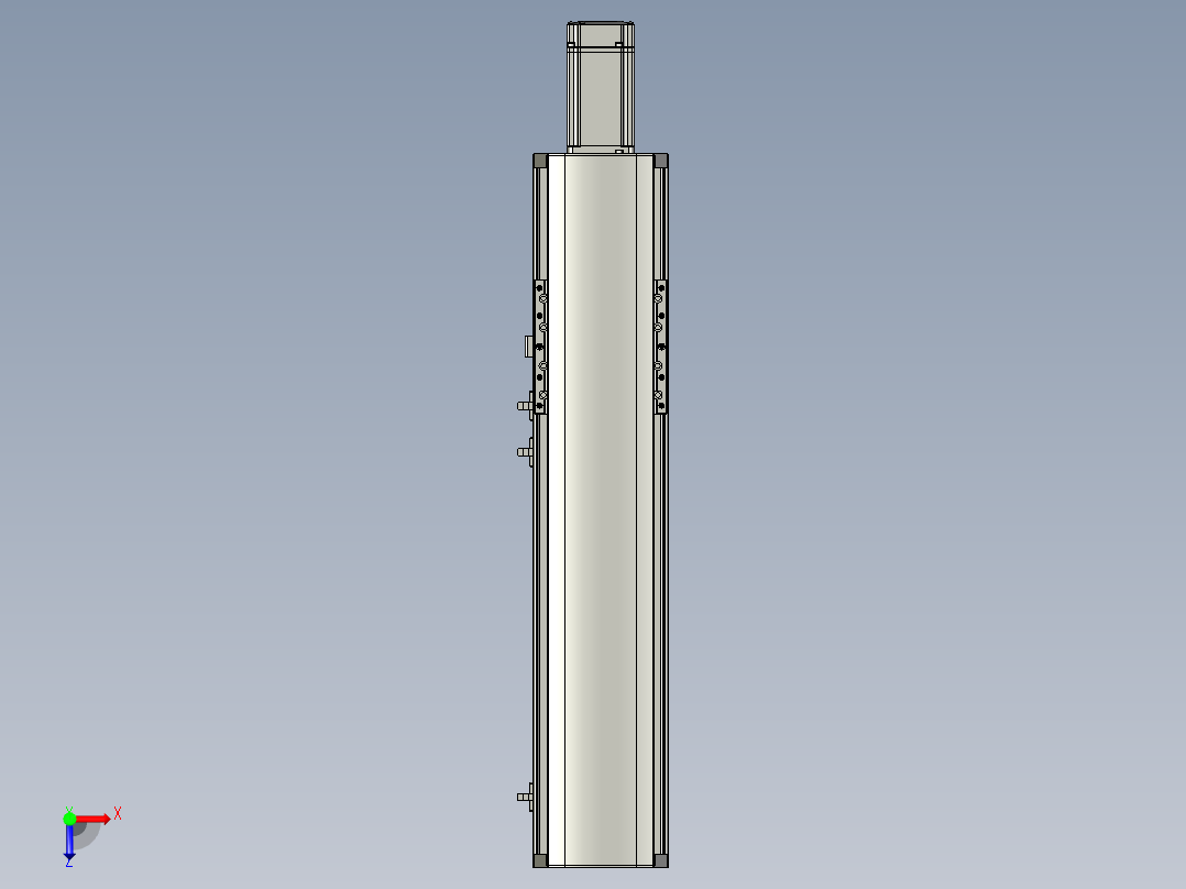 东锦丝杆传动-直线滑台模组DH120-C-350-BC-P400W-C3俯视图