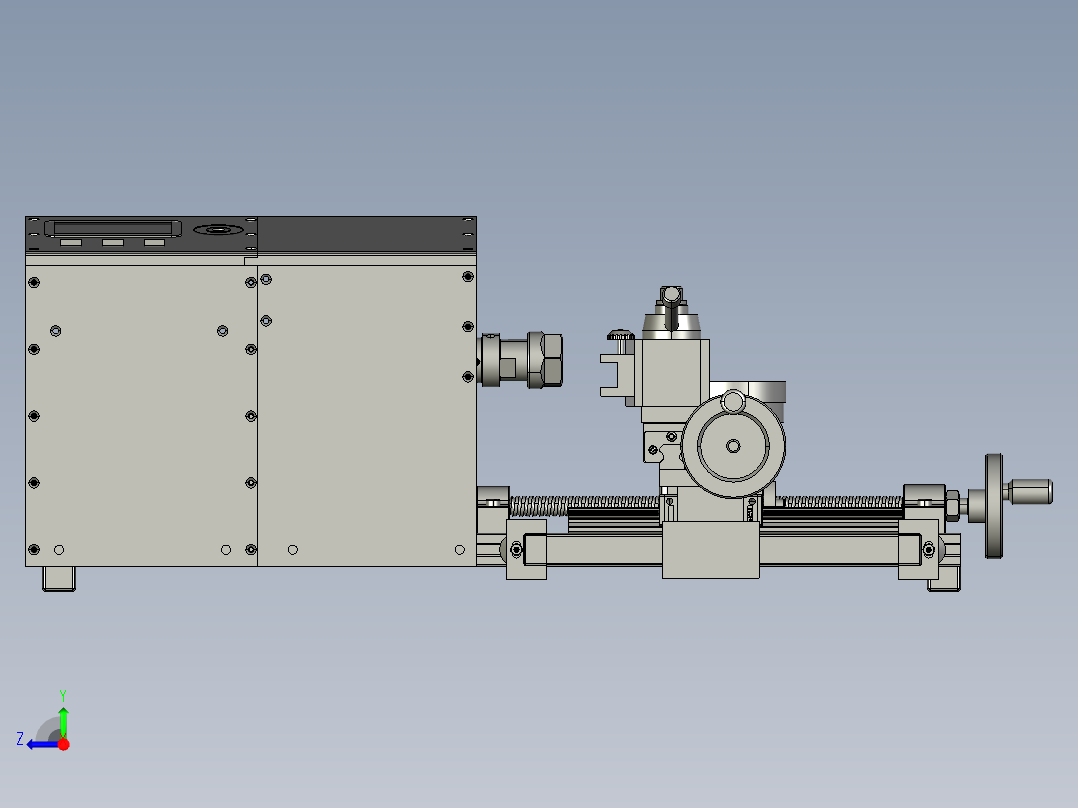 petite DIY小型车床结构右视图