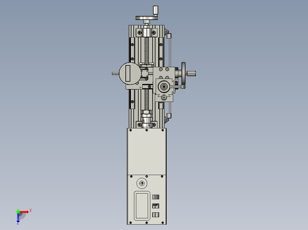 petite DIY小型车床结构俯视图