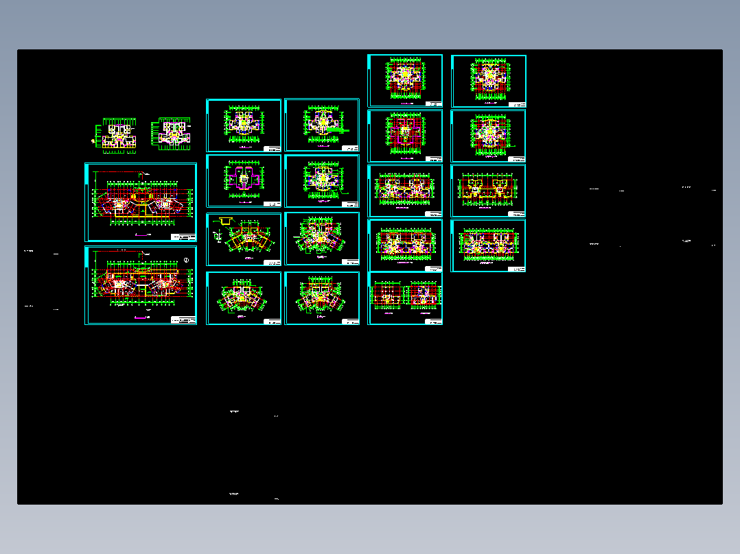 广厦经典高层住宅平面