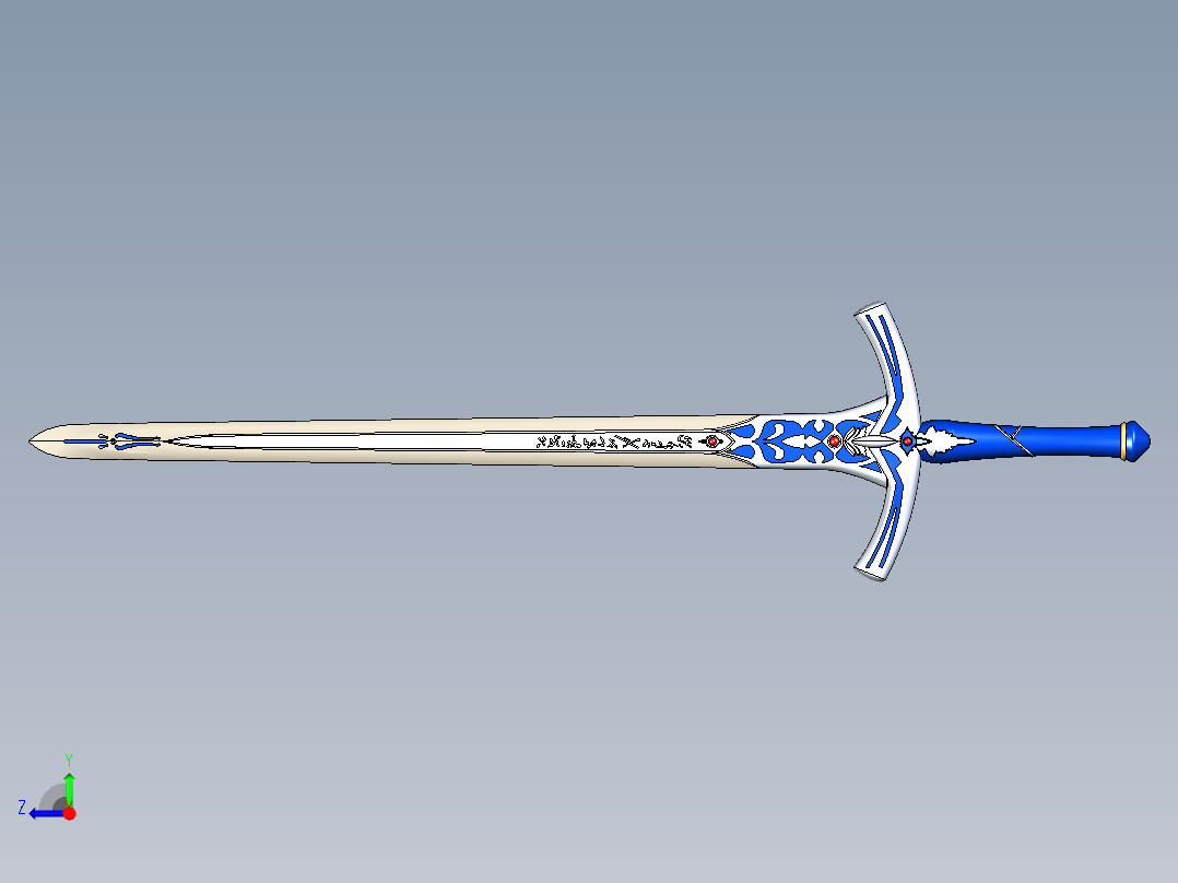 剑、宝剑(77)右视图