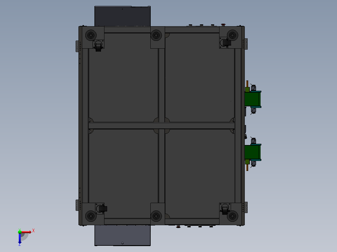 自动扣端子设备sw18俯视图