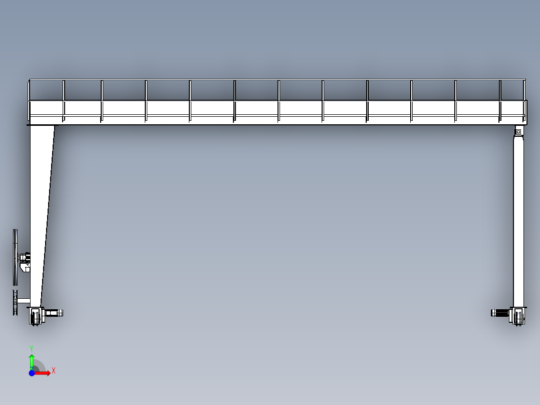 门式起重机前视图