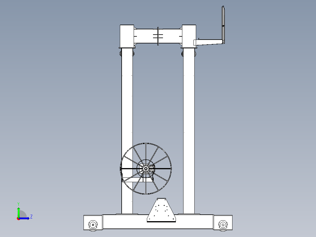 门式起重机左视图