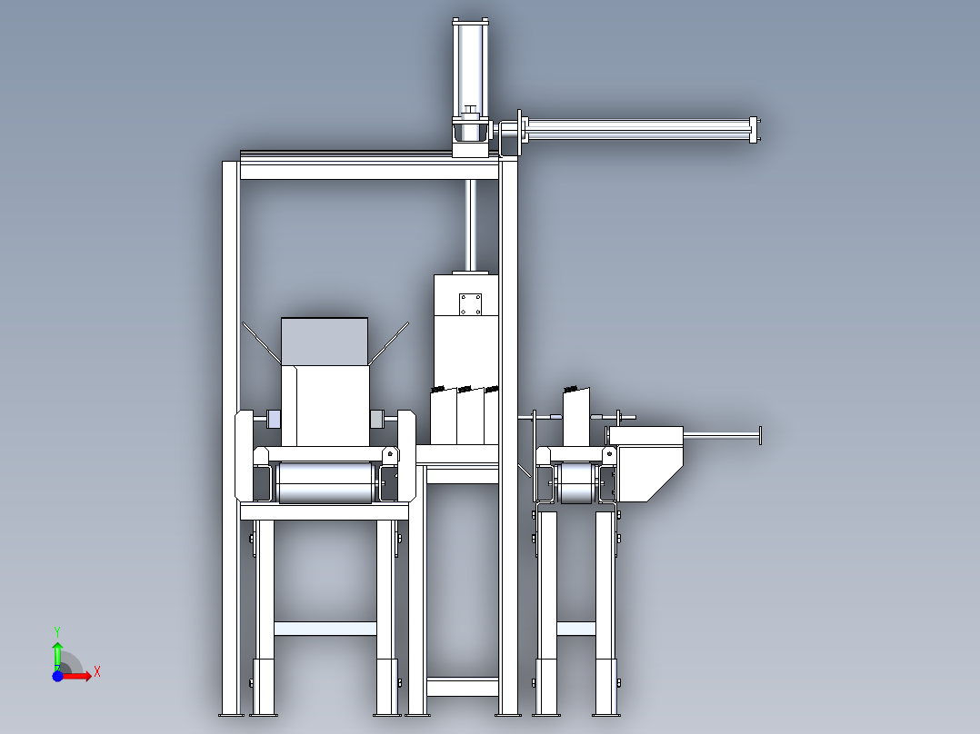 牛奶包装机前视图