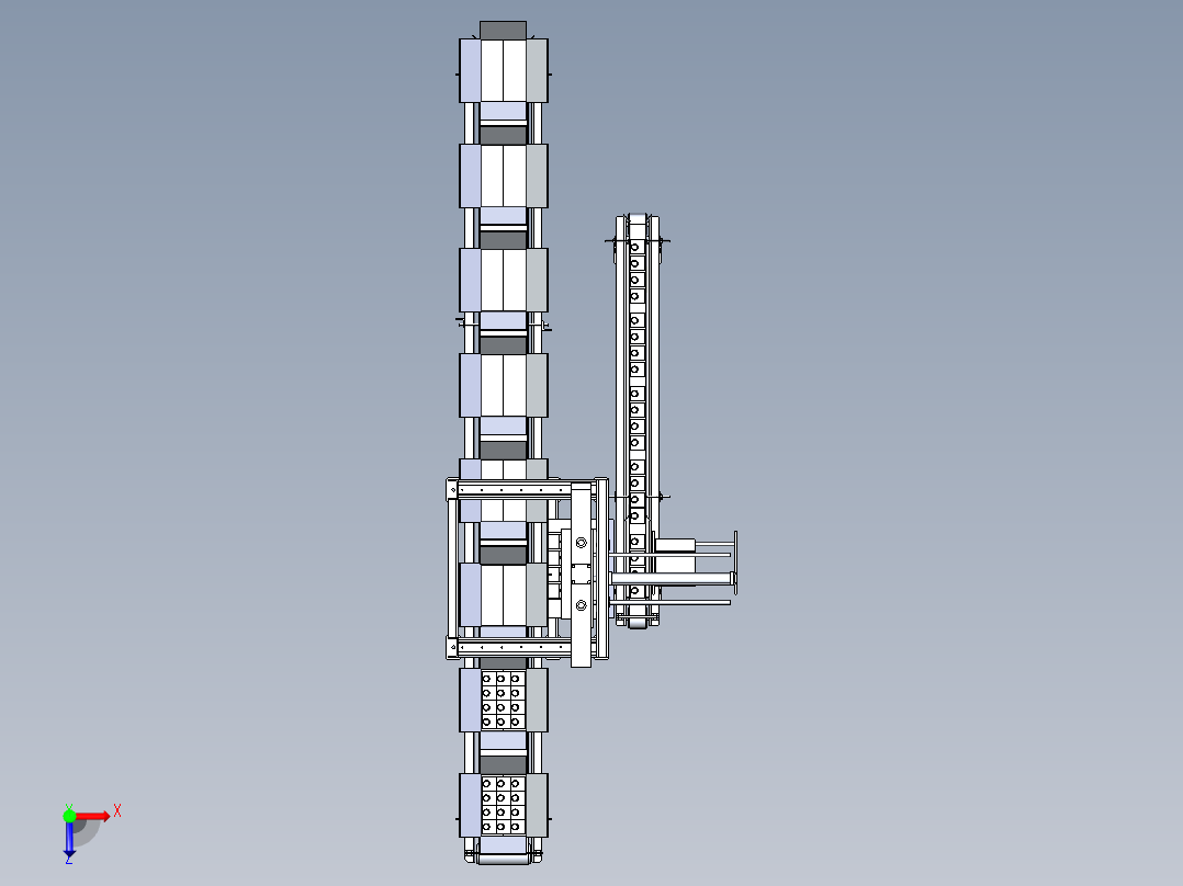 牛奶包装机俯视图