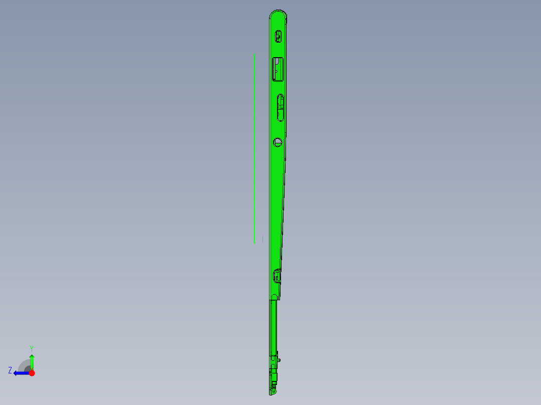 包胶版笔记本外壳铣外观面程序模型右视图