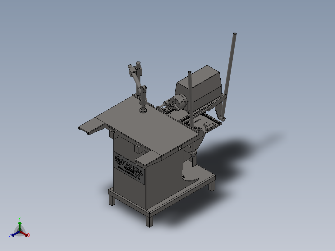 A2004569-侧钻机正等轴测图