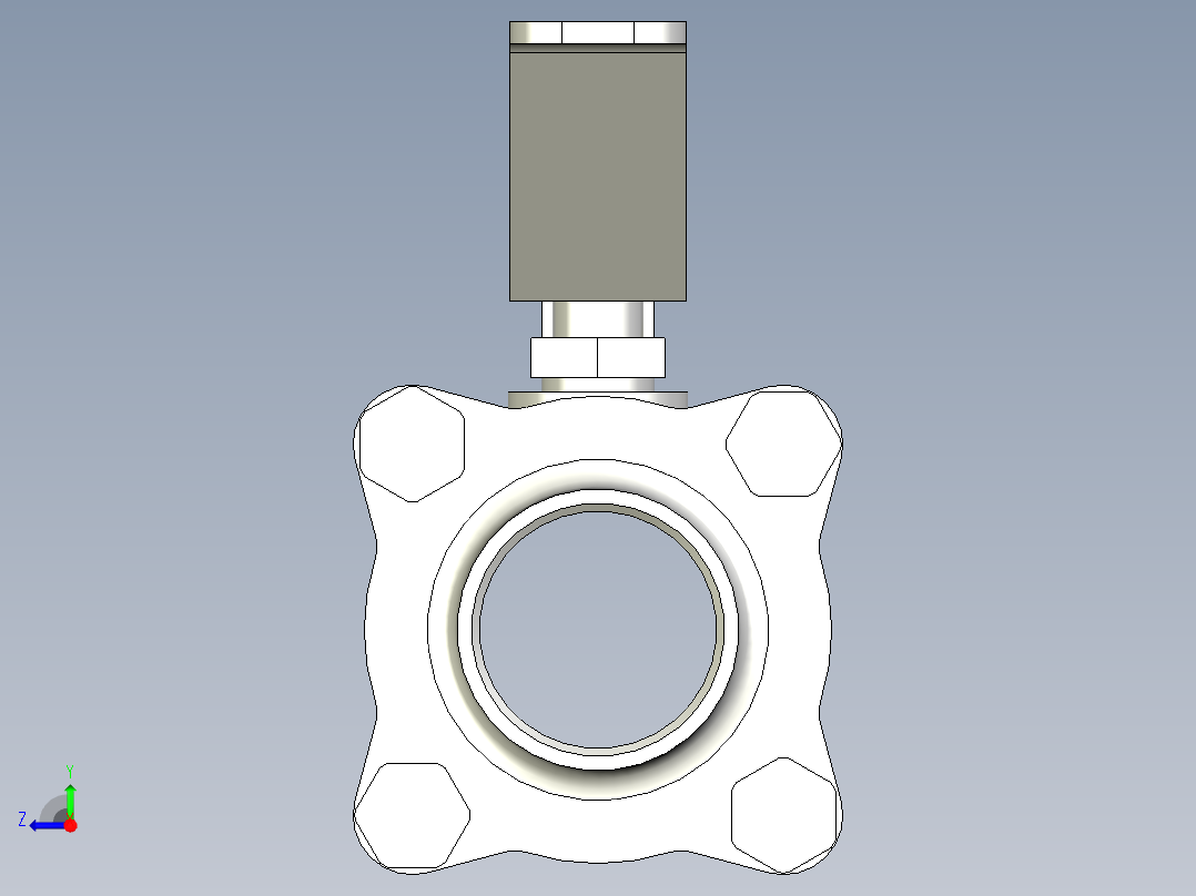 手动球阀DN32-SPF-32-DH右视图
