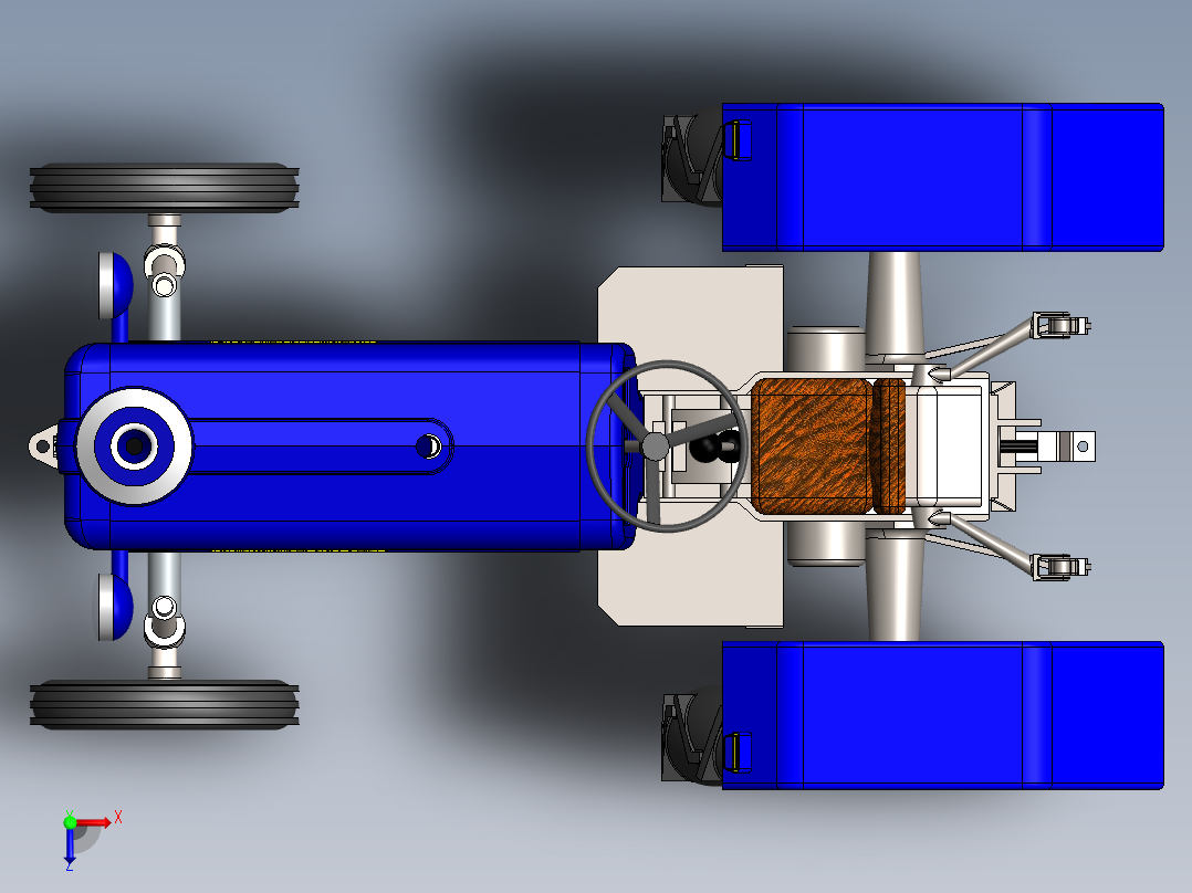 拖拉机、四轮车(26)俯视图