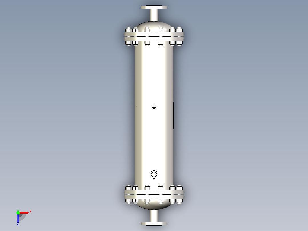 气体冷却器 219x900-DN40俯视图
