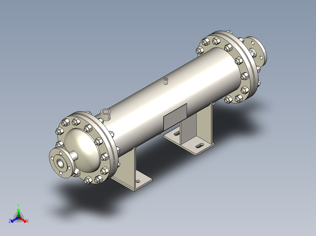 气体冷却器 219x900-DN40正等轴测图
