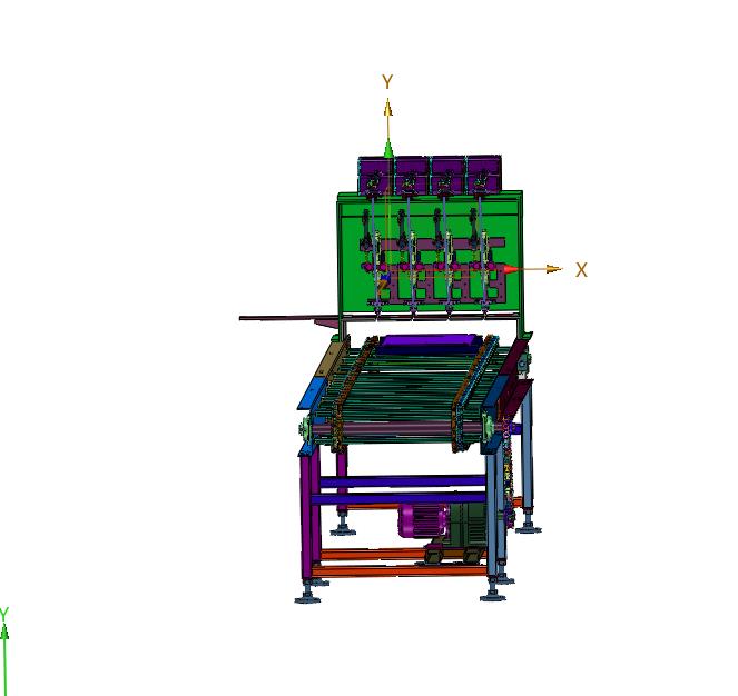 墙上挂衣架组装打螺栓产线