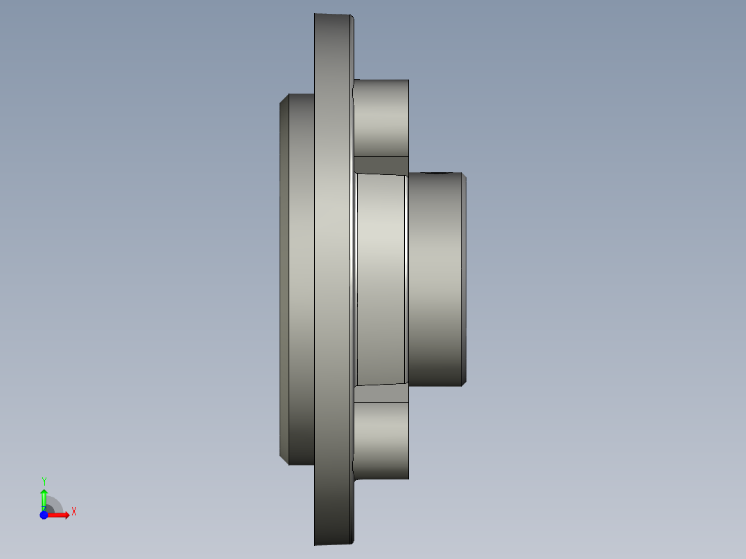UCFC214d70带圆形座外球面轴承前视图