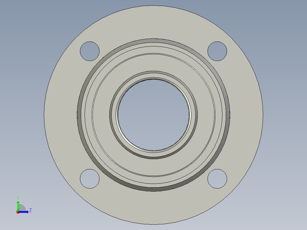 UCFC214d70带圆形座外球面轴承左视图