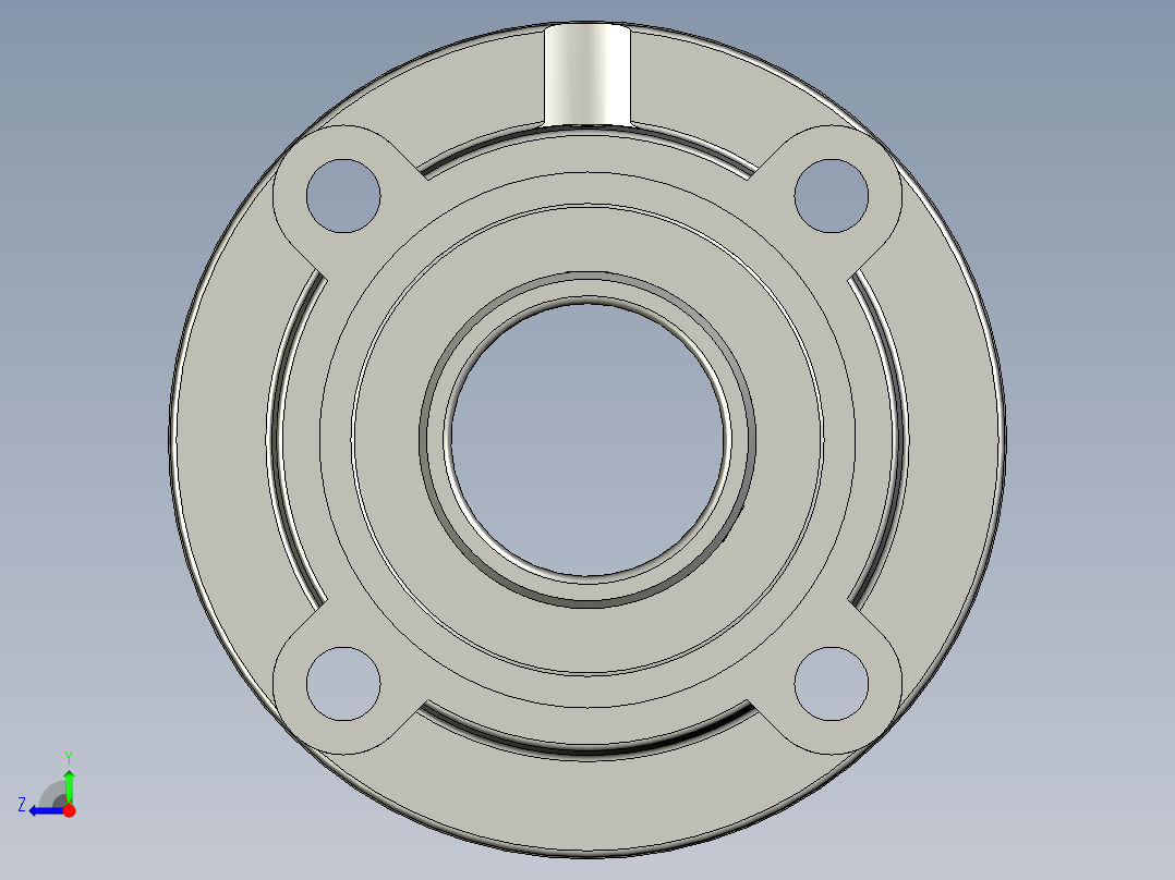 UCFC214d70带圆形座外球面轴承右视图
