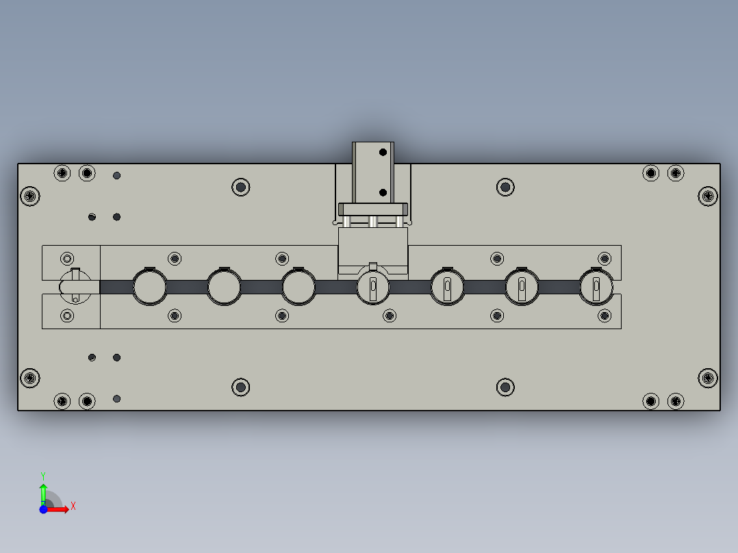 充电宝内部锂电池自动焊接设备设计-02送夹料机构负极-V1前视图
