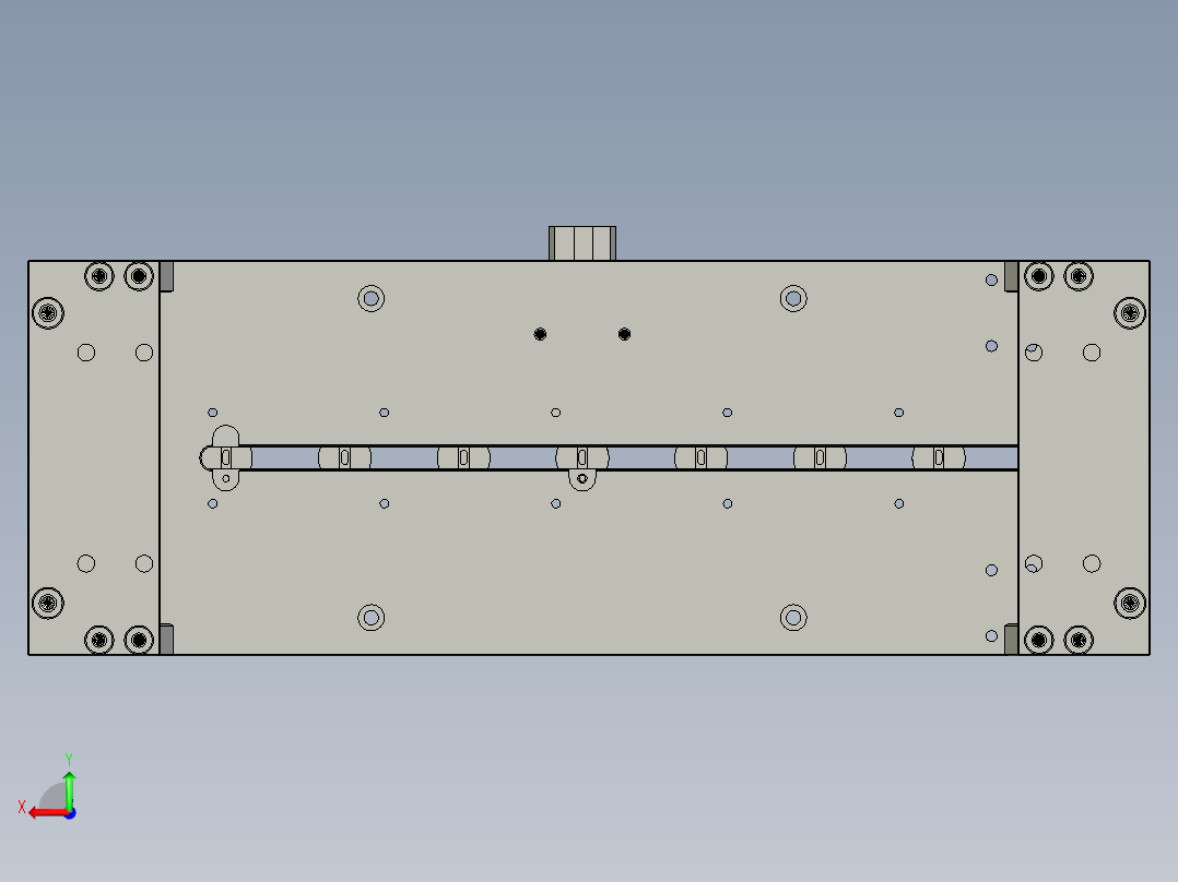 充电宝内部锂电池自动焊接设备设计-02送夹料机构负极-V1后视图