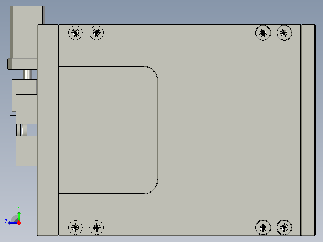 充电宝内部锂电池自动焊接设备设计-02送夹料机构负极-V1右视图
