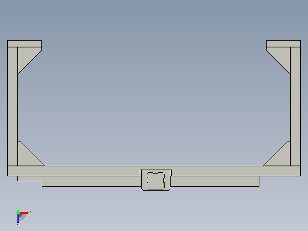 充电宝内部锂电池自动焊接设备设计-02送夹料机构负极-V1俯视图