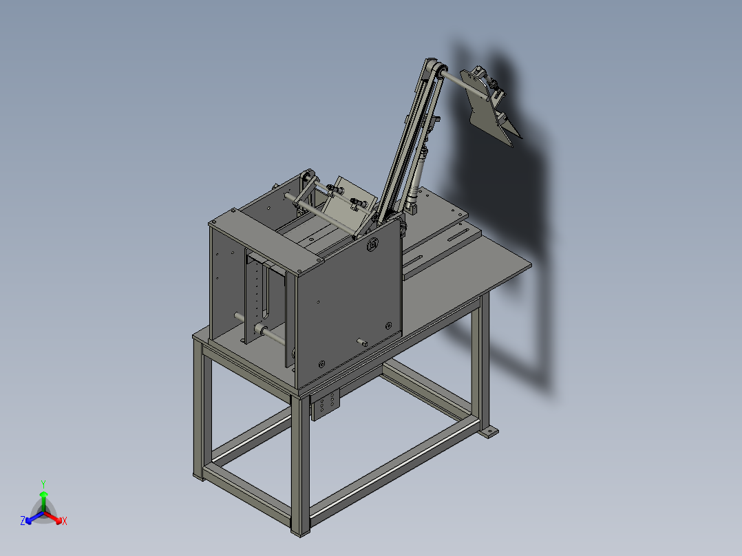 包装袋供料机--1正等轴测图