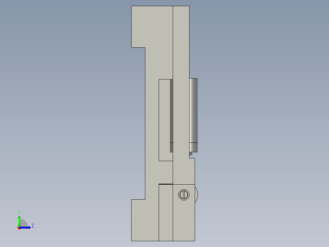 微动平台装配左视图