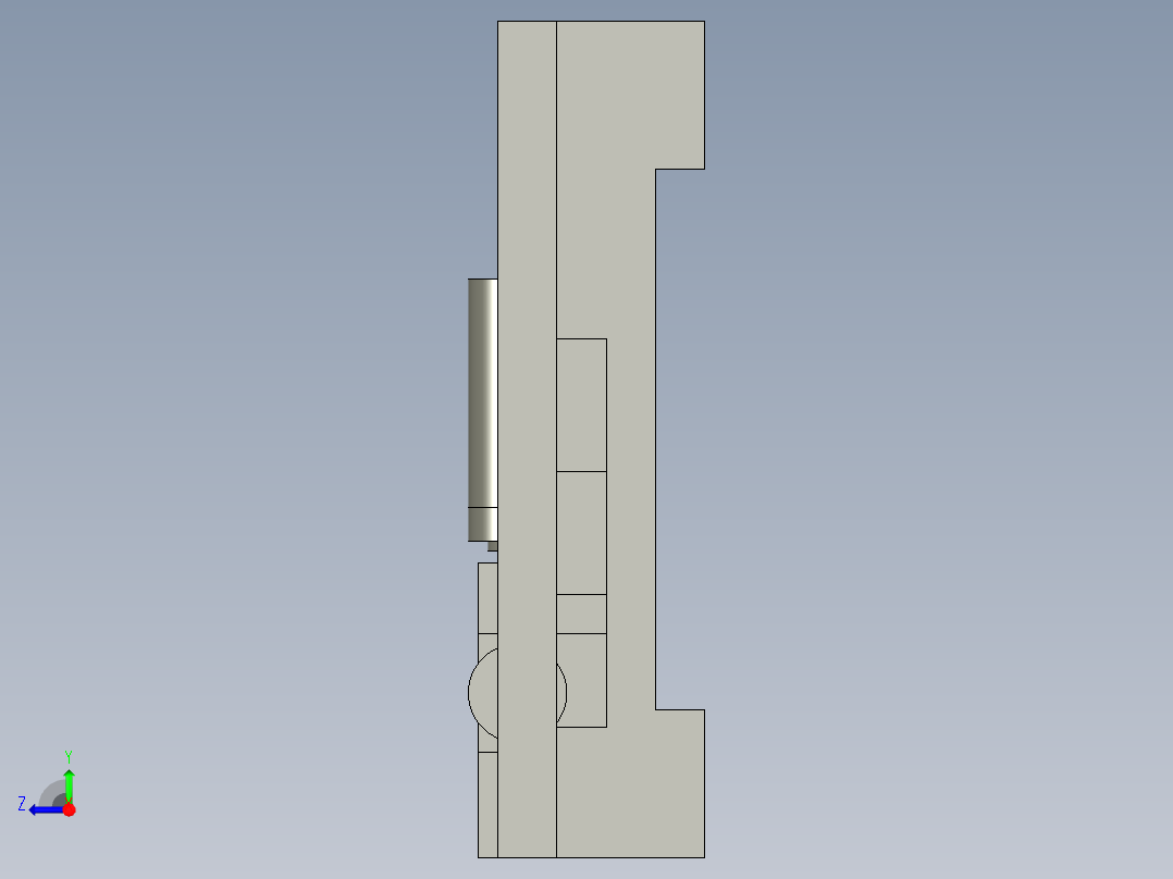 微动平台装配右视图