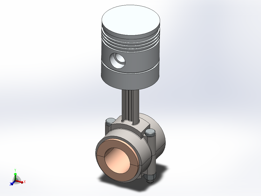 活塞和连杆组件主视图