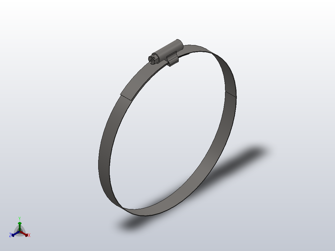 喉箍_d150正等轴测图