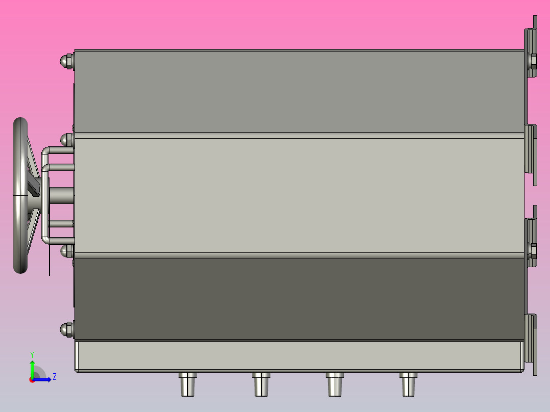 TSGC2J-20接触调压器三维模型202011左视图