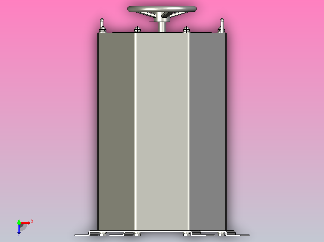 TSGC2J-20接触调压器三维模型202011俯视图